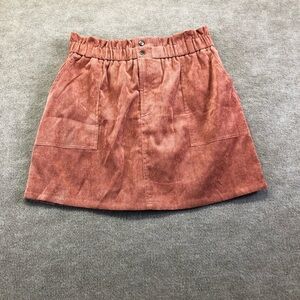 Favlux burnt orange mini skirt size large